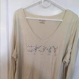 DKNY long sleeve t shirt  plus size